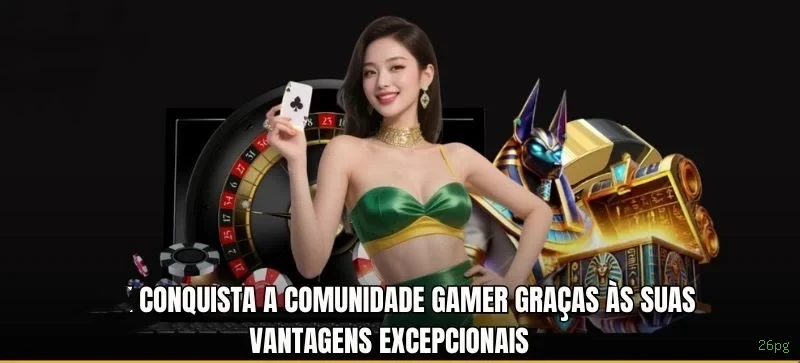 Imagem promocional da 26pg mostrando a plataforma e suas vantagens
